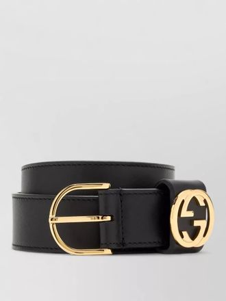 Gucci adjustable leather belt thirty millimeters