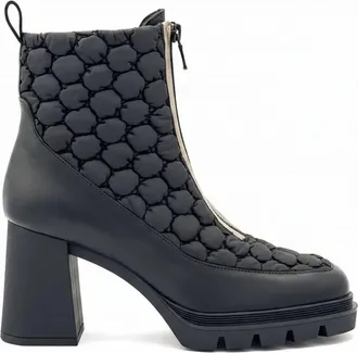 Nero Giardini Womens Antracit Ankle Boot In Black/stone