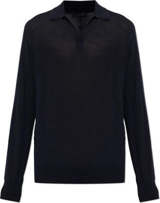 Sease Sease - Lasca Wol Zonder Mouwen Polo - Heren - Truien - Blauw - Maat: M Wol