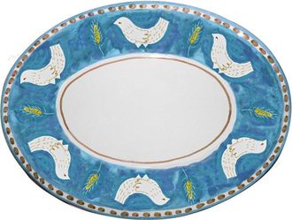 Arcucci feather sky oval tray 43 cm