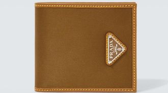 Prada Re-Nylon leather-trimmed wallet