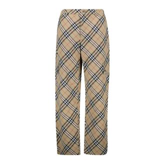 Burberry Heren, Broeken, Beige, Maat: XL Katoen