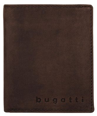 Bugatti Geldb&ouml;rse BUGATTI LUCA, Herren, braun, Leder, unifarben, Kleinlederwaren Geldb&ouml;rse, echt Leder