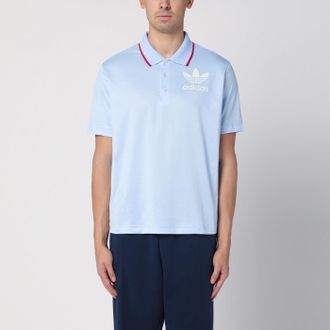adidas Polo azzurra con logo