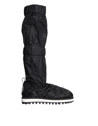Dolce & Gabbana Gequilte Nylon Boots Modelblack