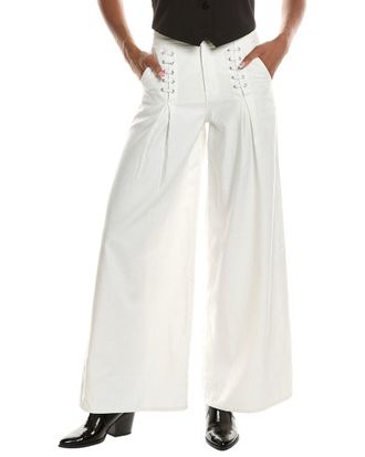 Mother Mother The Undercover Lace-Up Sneak White Jean