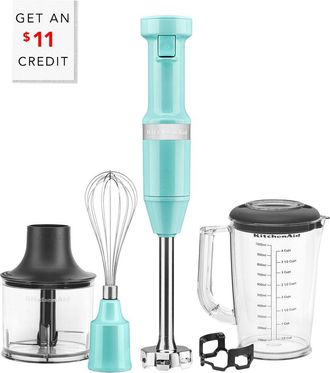 KitchenAid Kitchenaid Variable Speed Aqua Hand Immersion Blender With $11 Credit