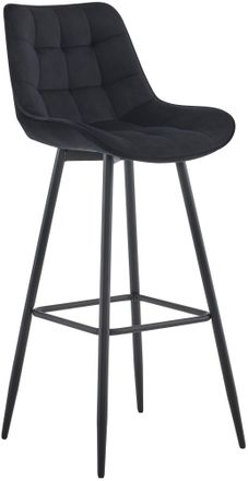 Clp Taburete De Bar Dartford Negro Terciopelo