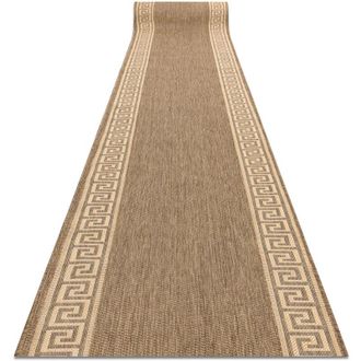 RugsX Alfombra De Pasillo Sizal Floorlux Modelo 20014 Color Caf&eacute;/color Ma&iacute;z 200 Cm Beige 200x330 Cm