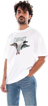 Carhartt Work in Progress S/S Pennon T-Shirt - Heren - Tops - Wit - Maat: S Katoen