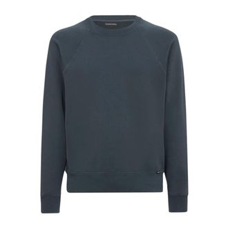 Tom Ford Sweatshirts, male, Blue, XS, Crewneck Sweatshirt