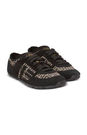 Balmain Racer 45 monogram jacquard trainers in Black at Nordstrom, Size 42