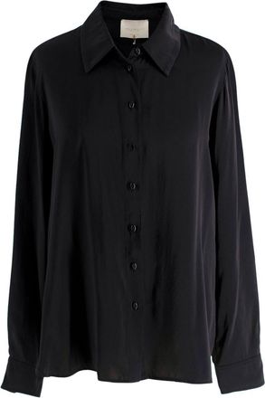 Momoni Black Arles Silk Shirt Size S