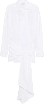 The Attico Long-sleeve Knot Mini Dress