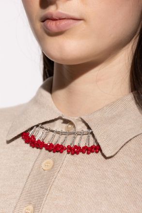 Isabel Marant Necklace With Decorative Stones, Womens, Silver