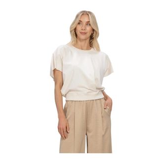 Amaya Amsterdam Dames, Sweatshirts & Hoodies, Beige, Maat: XS Katoen