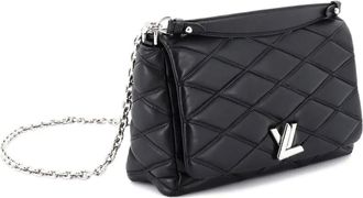 Louis Vuitton GO-14 Handbag Malletage Leather MM shoulder bag - Nero