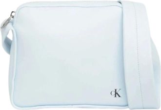 Calvin Klein Tassen, Dames, Blauw, ONE Size, Block Square Camerabag 21
