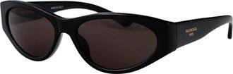 Balenciaga Womens Sunglasses Bb0367s Black-Black-Grey Acetate Black/black/grey