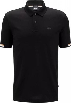 HUGO BOSS Parlay 147 Poloshirt - Heren - Polos - Zwart - S - Katoen - Tops