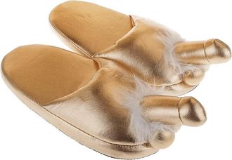 Generic Unisex Adult Funny Slippers Novelty Gag Gift Plush Slipper Warm Winter House Shoes Funny Slippers for Women Men (Style-3, One Size)