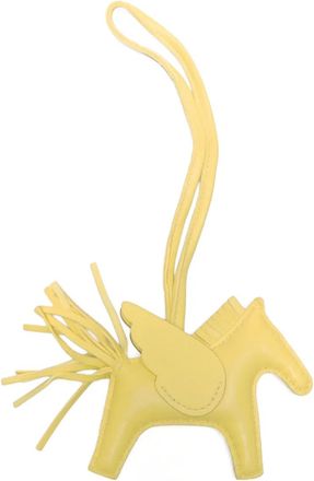 Hermès Rodeo PM Pegasus sleutelhanger met kwastje - Geel