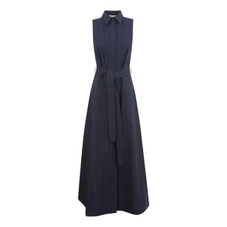 P.A.R.O.S.H. Shirt Dresses, female, Blue, Size: M Cotton Shirt Dress