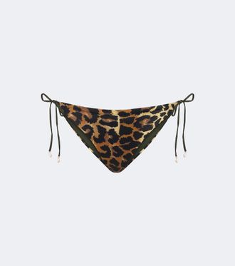Johanna Ortiz Leopard-print bikini bottoms