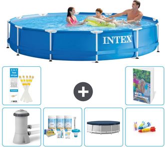 Intex Piscina Con Estructura Redonda - 366x76 Cm - 7-piezas S200