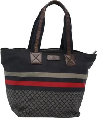 Gucci Pre-owned Nylon gucci-bags - Dames - Vintage Shopper - Blauw - ONE Size - Nylon - Vintage
