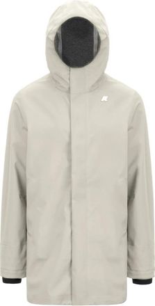 K-Way Tommy Bonded Jersey Parka - Heren - Parka Jassen - Beige - M - Polyester - Jassen