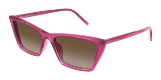 Saint Laurent SL 737 MICA THIN 006 Womens Sunglasses Pink Size 54