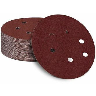 OEM Paquete De 50 Discos De Lijado Autoadhesivos, 150 Mm (15,2 Cm) - Papel De Lija Con Sistema De Velcro Para Lijadoras Orbitales Aleatorias (grano 40) - 