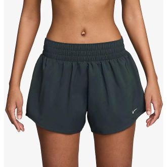 Nike One Shorts Womens Seaweed 3 Dri-FIT Mid Rise Brief Lined Active DSGL145