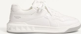 Valentino Garavani Sneaker Low-Top One Stud In Nappa Uomo BIANCO 39.5