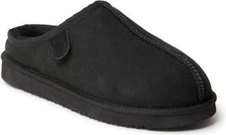 Dearfoams Fireside Grafton Genuine Shearling Clog Slipper in Black at Nordstrom, Size 11