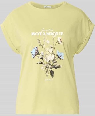 s.Oliver Red Label Relaxed Fit T-Shirt aus reiner Baumwolle in Hellgruen, Gr&ouml;&szlig;e 34