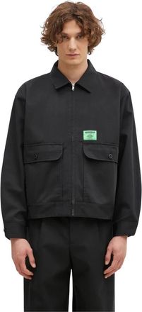Neighborhood Zip Werkjack - Heren - Zomerjassen - Zwart - L - Leer - Jassen
