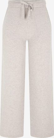 Max Mara Gerade Hose aus Schurwolle und Kaschmir Pietra