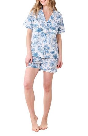 Printfresh Short Organic Cotton Pajamas Set in Cloud at Nordstrom, Size X-Small