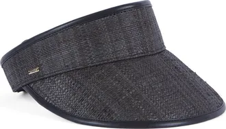 Eugenia Kim Micky Packable UPF 50+ Visor in Midnight at Nordstrom