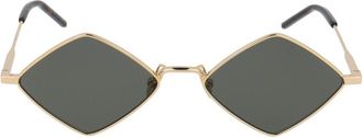 Saint Laurent Lisa Zonnebril - Dames - Zonnebrillen - Geel - 55 MM - Accessoires