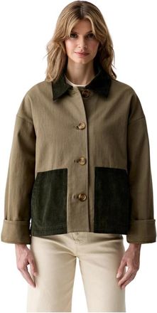 Barbour Cloverdale Casual Jacket - Dames - Zomerjassen - Groen - L - Katoen - Jassen
