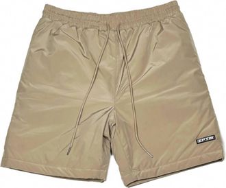 EPTM. Mens Puffer Shorts In Khaki