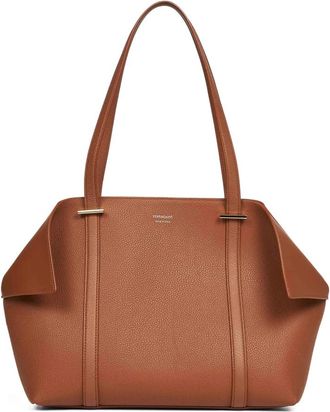 Ferragamo Tote Bags, female, Brown, Size: ONE SIZE Scarf Tote