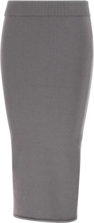 Entire studios Raw Knit Midi Rok - Dames - Kokerrokken - Grijs - S - Katoen - Rokken