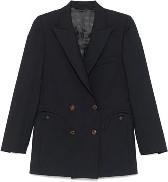 Blazé Milano Jassen, Dames, Blauw, L, Blauwe Blazer voor Vrouwen