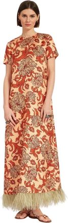 La DoubleJ Zwierige jurk - Dames - Maxi kleedjes - Veelkleurig - 2XS - Kleedjes