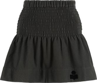 Isabel Marant Pacifica Jersey Skirt - Dames - Korte rokken - Zwart - S - Katoen - Rokken