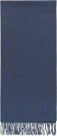 Jimmy Choo London Cashmere Scarf In Blue